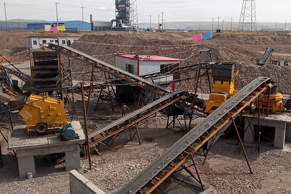 青海剛察時產160噸鵝卵石制砂生產線
